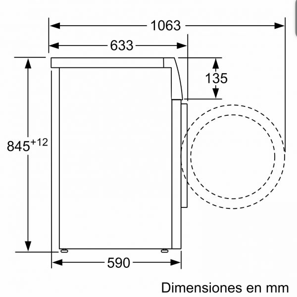 Lavadora Bosch WAN28200ES de carga frontal, 8 kg, 1400 r.p.m. - Imagen 7