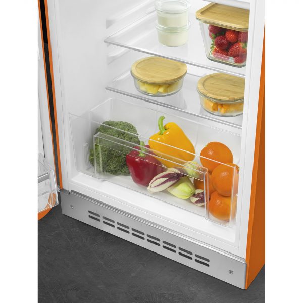 Frigorífico Libre instalación Monopuerta, Naranja Estética 50's Style FAB10LOR6 - Imagen 6